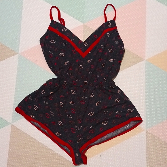 Cosabella Other - COSABELLA Lip Prints Romper Size M